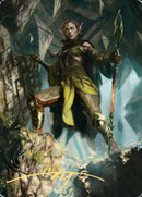 Nissa of Shadowed Boughs 1 Art Card (Gold-Stamped Signature) [Zendikar Rising Art Series] - Destination Retro