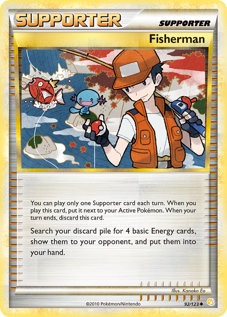 Fisherman (92/123) [HeartGold & SoulSilver: Base Set] - Destination Retro