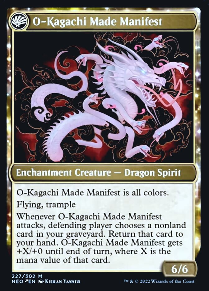 The Kami War // O-Kagachi Made Manifest [Kamigawa: Neon Dynasty Prerelease Promos] - Destination Retro