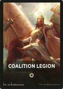 Coalition Legion Theme Card [Dominaria United Tokens] - Destination Retro