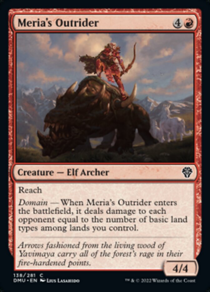 Meria's Outrider [Dominaria United] - Destination Retro