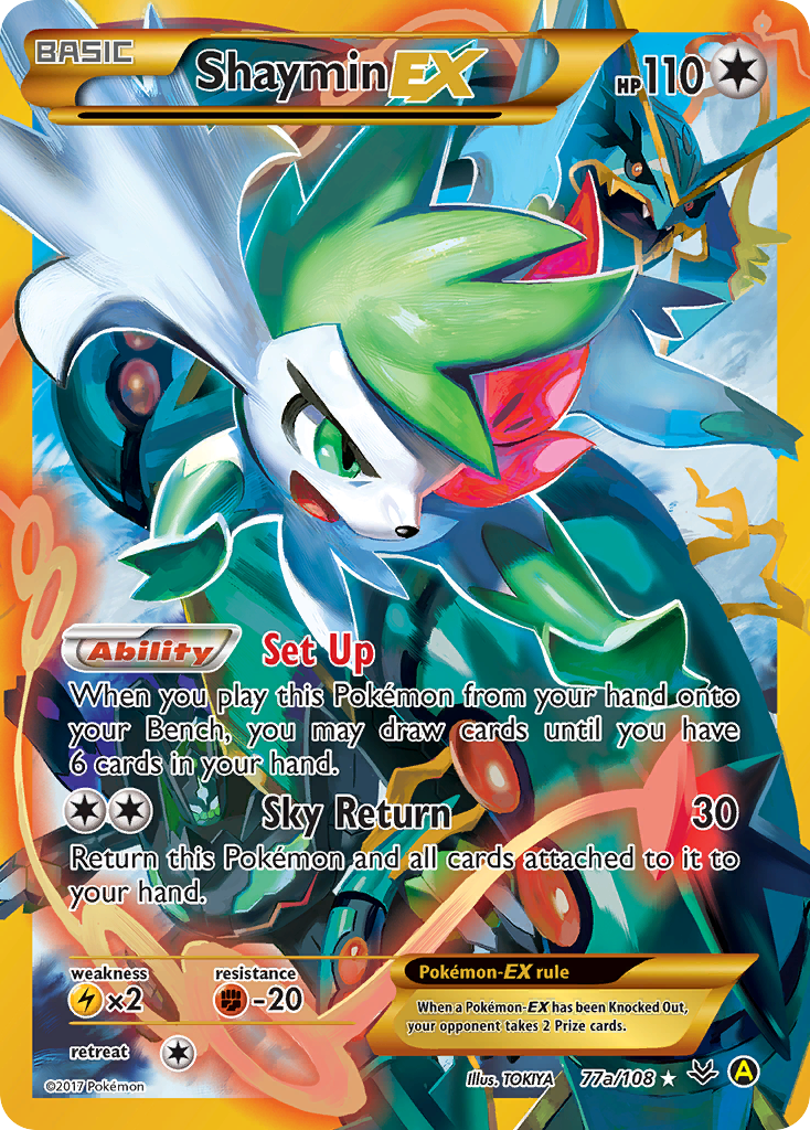 Shaymin EX (77a/108) [Alternate Art Promos] - Destination Retro