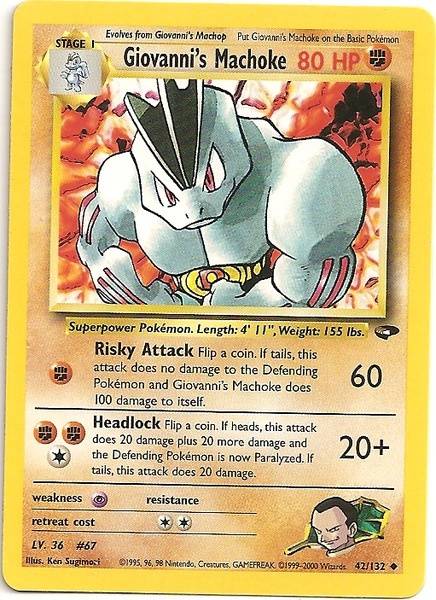 Giovanni's Machoke (42/132) [Gym Challenge Unlimited] - Destination Retro