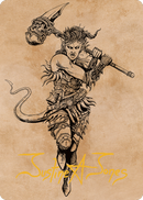 Karlach, Fury of Avernus Art Card (54) (Gold-Stamped Signature) [Commander Legends: Battle for Baldur's Gate Art Series] - Destination Retro