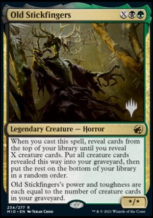 Old Stickfingers (Promo Pack) [Innistrad: Midnight Hunt Promos] - Destination Retro
