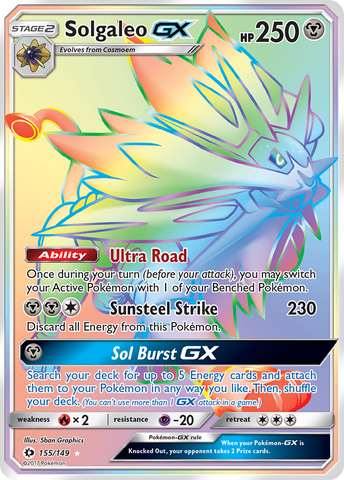 Solgaleo GX (155/149) [Sun & Moon: Base Set] - Destination Retro