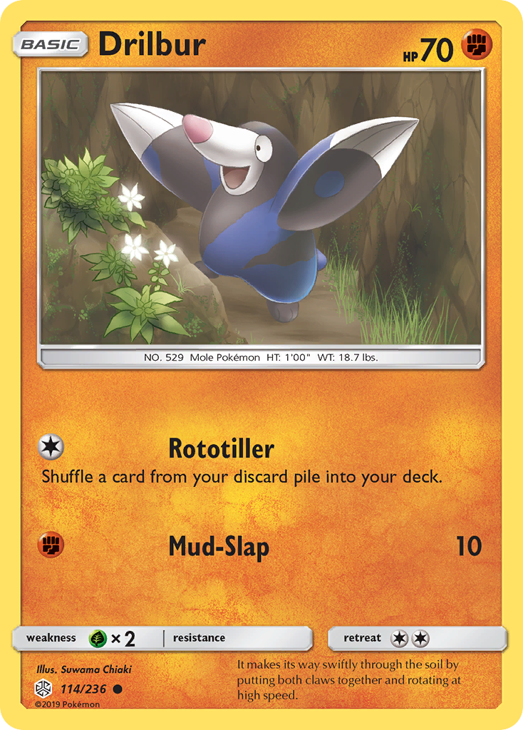 Drilbur (114/236) [Sun & Moon: Cosmic Eclipse] - Destination Retro