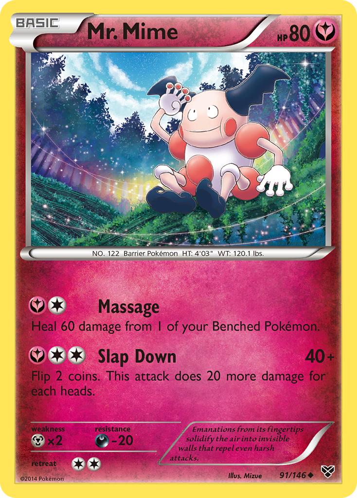 Mr. Mime (91/146) [XY: Base Set] - Destination Retro