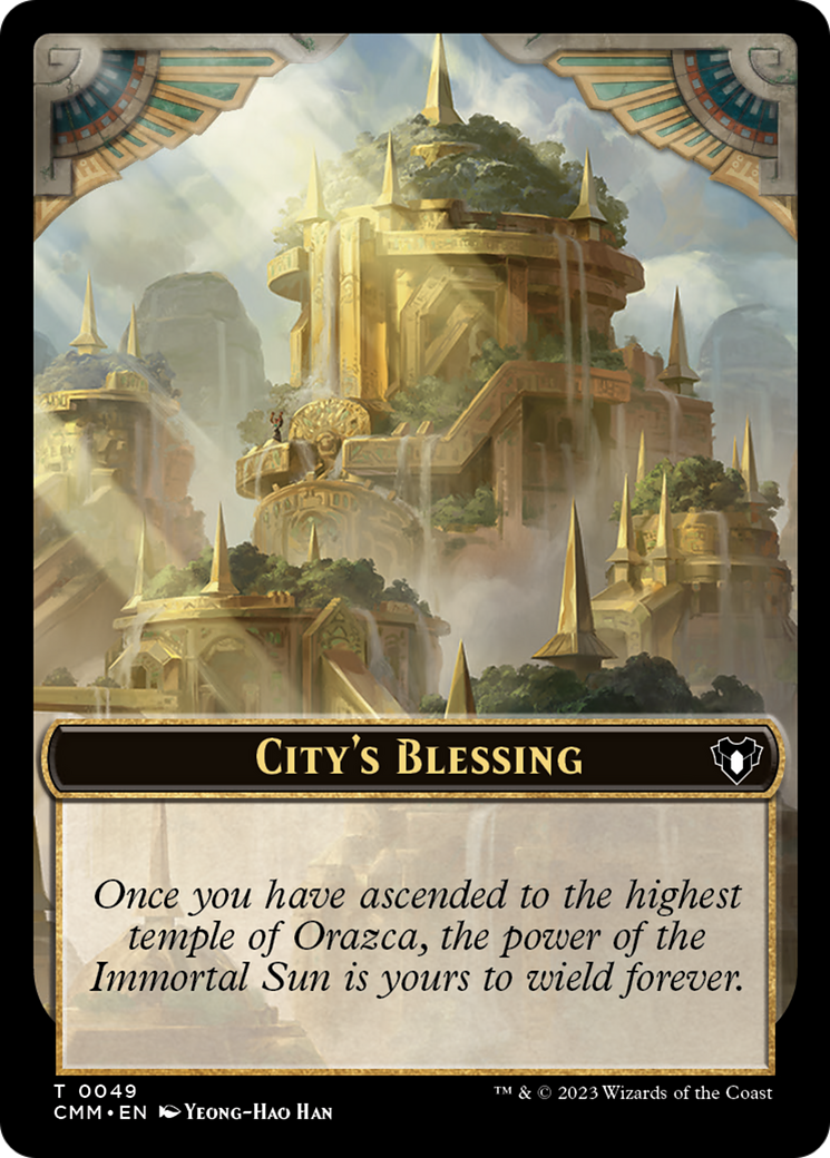 City's Blessing // Construct (0075) Double-Sided Token [Commander Masters Tokens] - Destination Retro