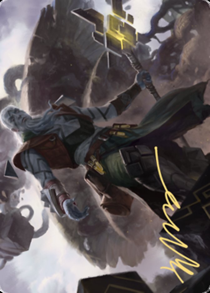 Orah, Skyclave Hierophant Art Card (Gold-Stamped Signature) [Zendikar Rising Art Series] - Destination Retro