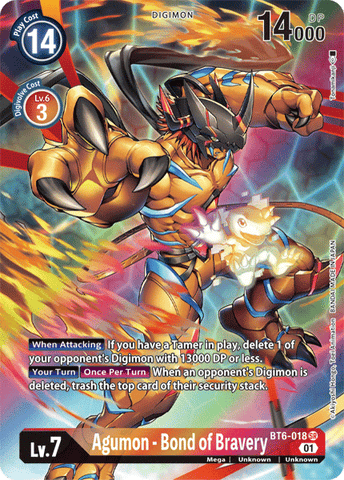 Agumon - Bond of Bravery [BT6-018] (Alternate Art) [Double Diamond] - Destination Retro