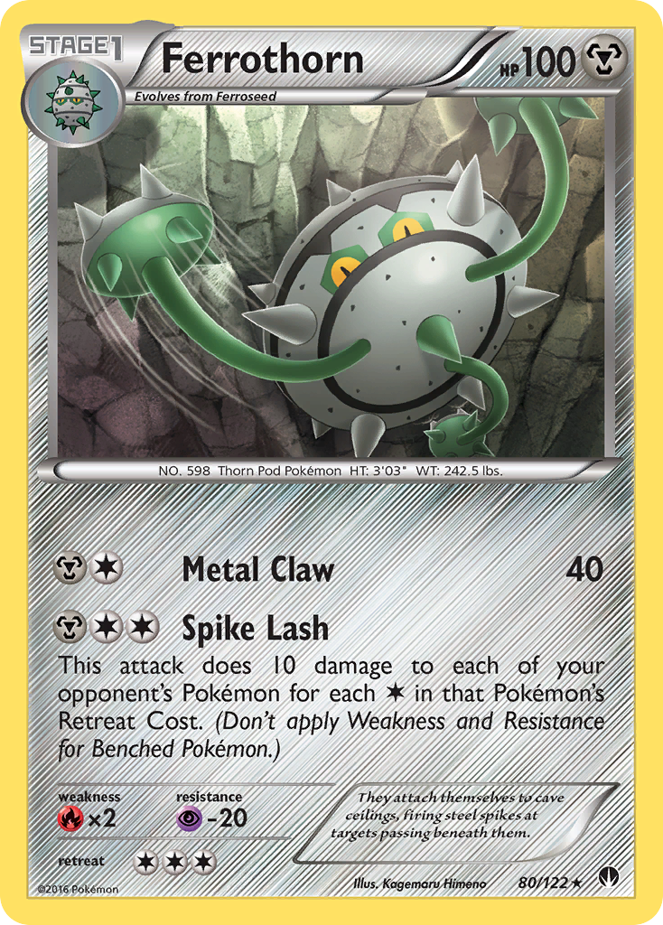 Ferrothorn (80/122) [XY: BREAKpoint] - Destination Retro