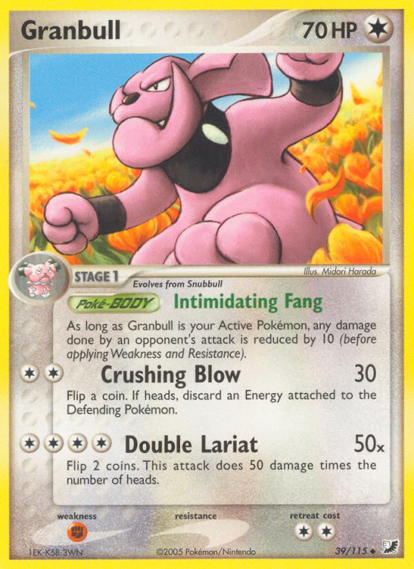 Granbull (39/115) [EX: Unseen Forces] - Destination Retro