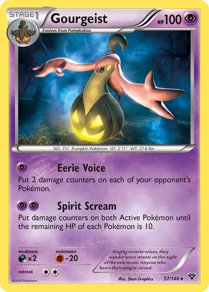 Gourgeist (57/146) [XY: Base Set] - Destination Retro