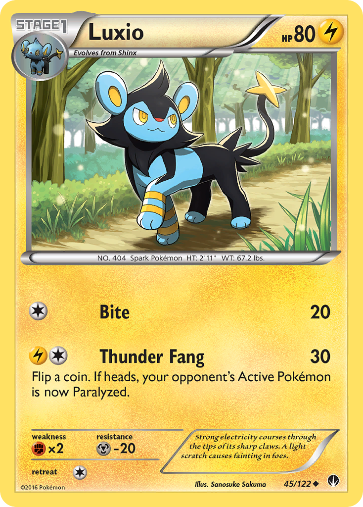 Luxio (45/122) [XY: BREAKpoint] - Destination Retro
