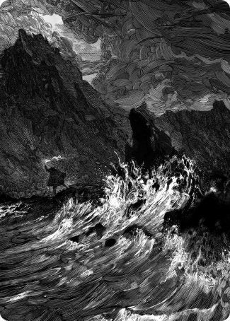 Island Art Card [Innistrad: Midnight Hunt Art Series] - Destination Retro