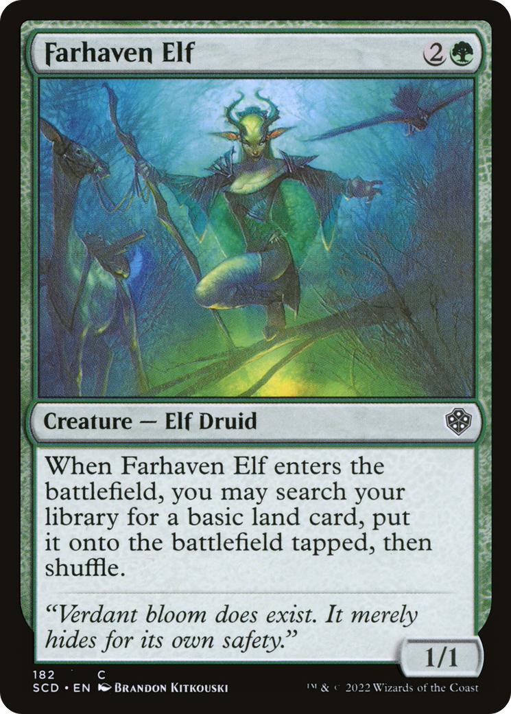 Farhaven Elf [Starter Commander Decks] - Destination Retro