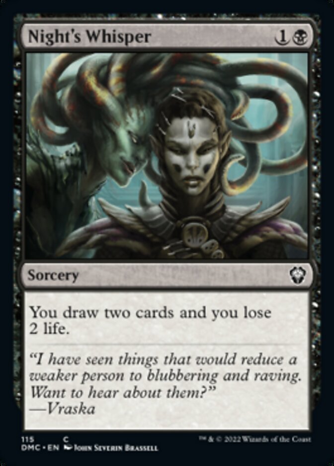 Night's Whisper [Dominaria United Commander] - Destination Retro