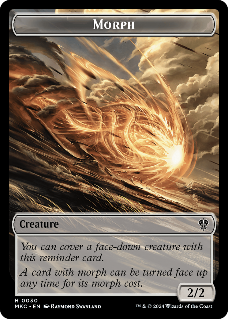 Snake // Morph Double-Sided Token [Murders at Karlov Manor Commander Tokens] - Destination Retro