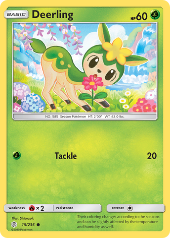 Deerling (15/236) [Sun & Moon: Cosmic Eclipse] - Destination Retro