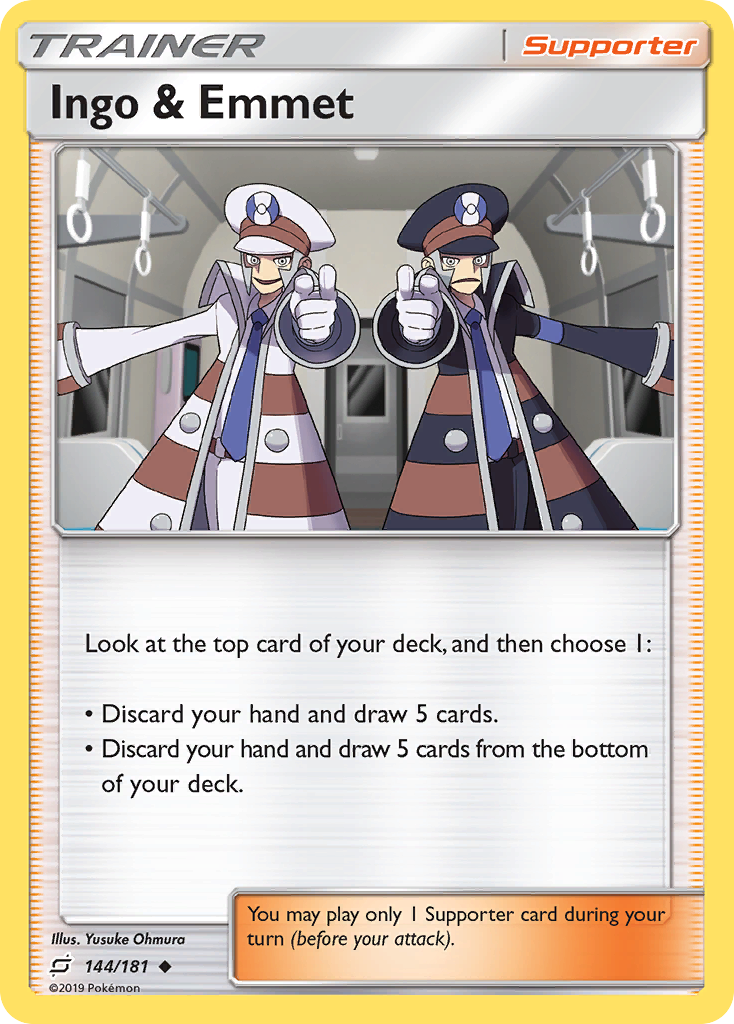 Ingo & Emmet (144/181) [Sun & Moon: Team Up] - Destination Retro