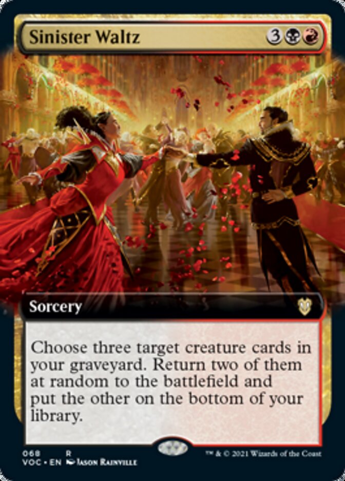 Sinister Waltz (Extended) [Innistrad: Crimson Vow Commander] - Destination Retro