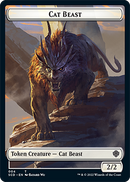 Elf Warrior // Cat Beast Double-Sided Token [Starter Commander Decks] - Destination Retro