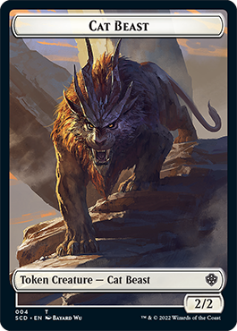 Elf Warrior // Cat Beast Double-Sided Token [Starter Commander Decks] - Destination Retro