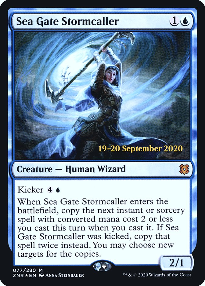 Sea Gate Stormcaller  [Zendikar Rising Prerelease Promos] - Destination Retro