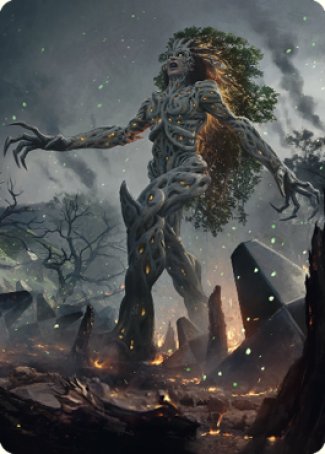Titania, Gaea Incarnate Art Card [The Brothers' War Art Series] - Destination Retro