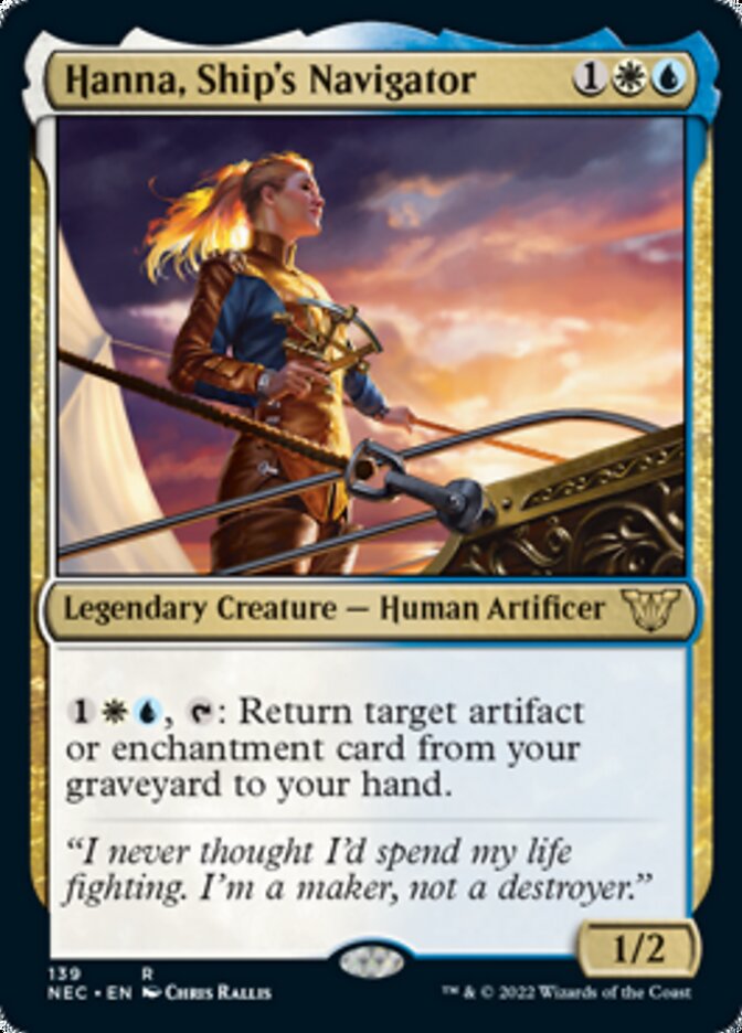 Hanna, Ship's Navigator [Kamigawa: Neon Dynasty Commander] - Destination Retro