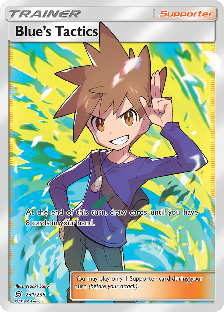 Blue's Tactics (231/236) [Sun & Moon: Unified Minds] - Destination Retro