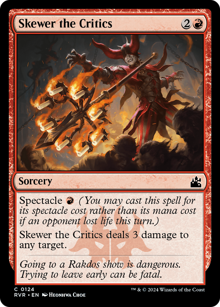 Skewer the Critics [Ravnica Remastered] - Destination Retro