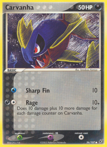 Carvanha (56/107) [EX: Deoxys] - Destination Retro