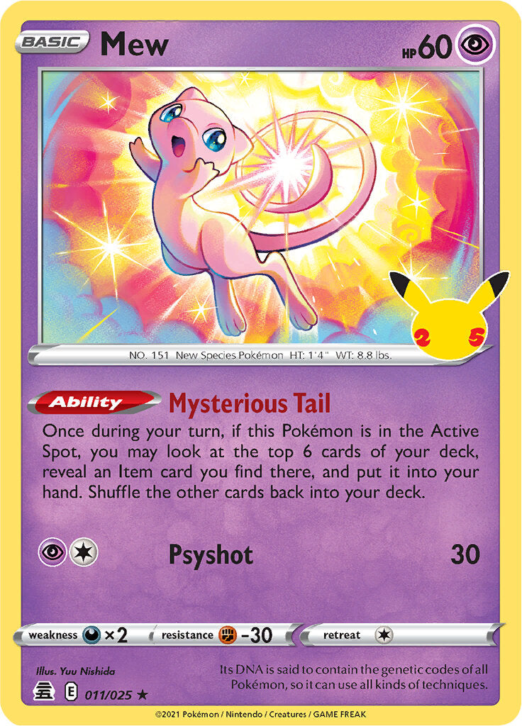 Mew (011/025) [Celebrations: 25th Anniversary] - Destination Retro