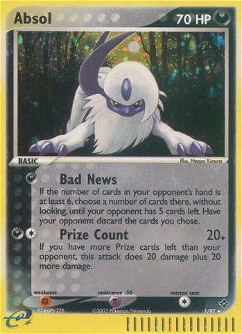 Absol (1/97) [EX: Dragon] - Destination Retro