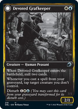 Devoted Grafkeeper // Departed Soulkeeper [Innistrad: Double Feature] - Destination Retro