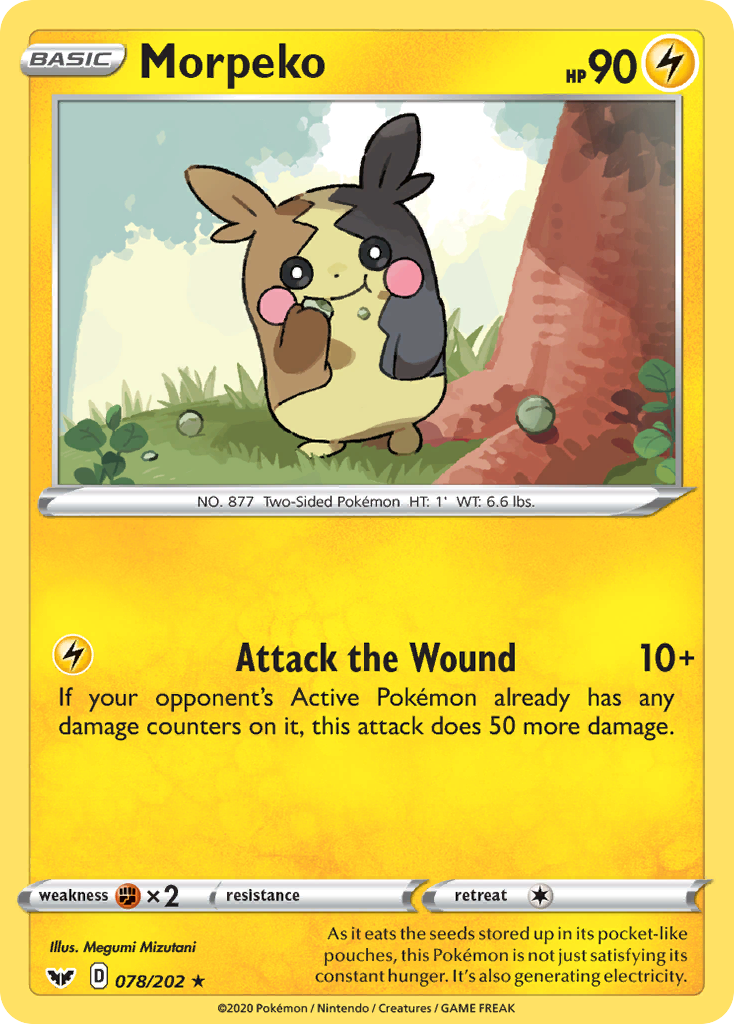 Morpeko (78/202) [Sword & Shield: Base Set] - Destination Retro