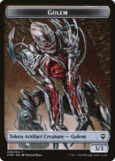 Golem // Zombie Token [Commander Legends Tokens] - Destination Retro
