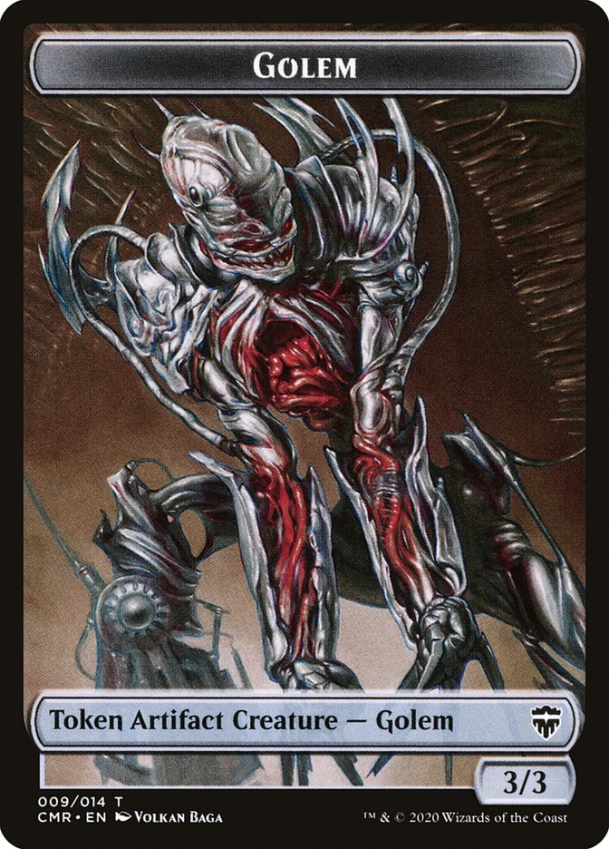 Golem // Zombie Token [Commander Legends Tokens] - Destination Retro