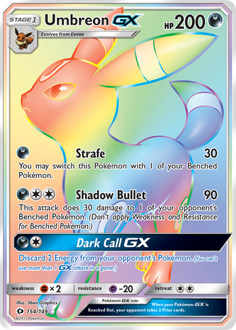 Umbreon GX (154/149) [Sun & Moon: Base Set] - Destination Retro