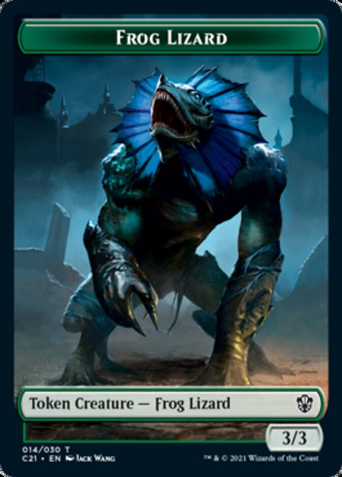 Frog Lizard // Elephant Token [Commander 2021 Tokens] - Destination Retro