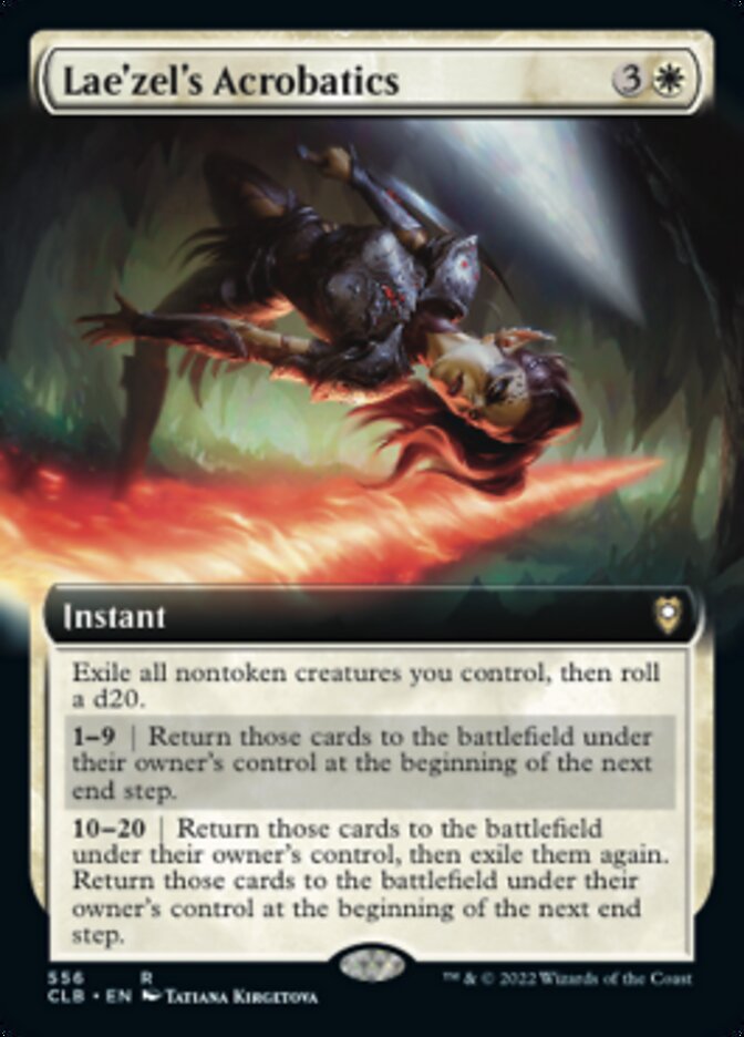 Lae'zel's Acrobatics (Extended Art) [Commander Legends: Battle for Baldur's Gate] - Destination Retro