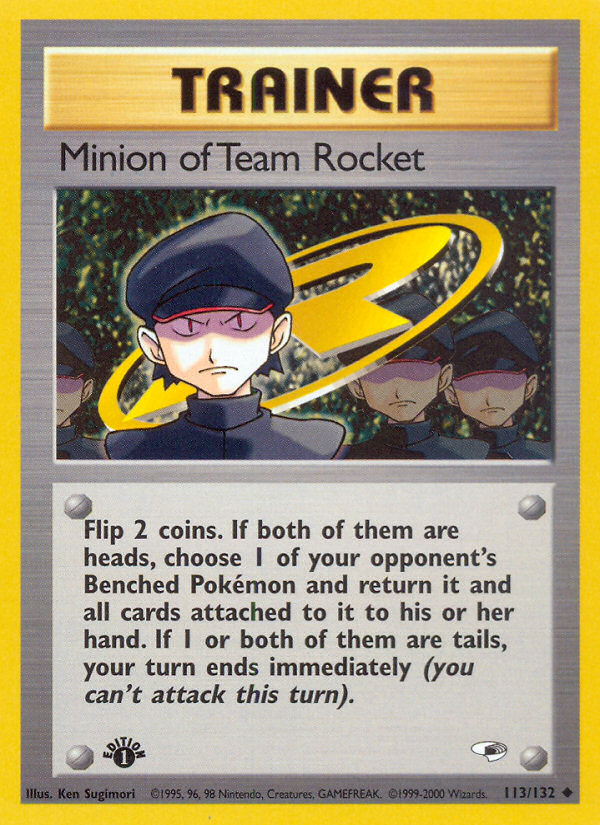 Minion of Team Rocket (113/132) [Gym Heroes 1st Edition] - Destination Retro