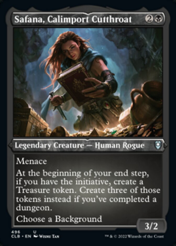 Safana, Calimport Cutthroat (Foil Etched) [Commander Legends: Battle for Baldur's Gate] - Destination Retro