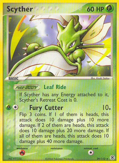 Scyther (29/112) [EX: FireRed & LeafGreen] - Destination Retro