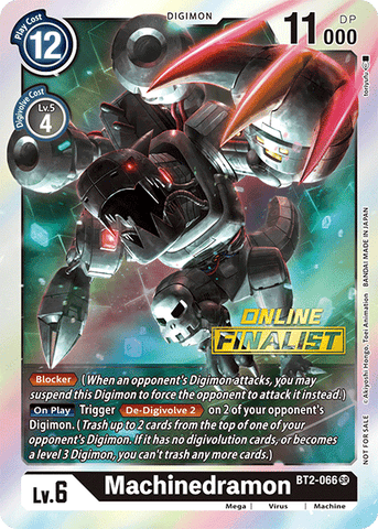 Machinedramon [BT2-066] (Online Finalist) [Release Special Booster Ver.1.0 Promos] - Destination Retro