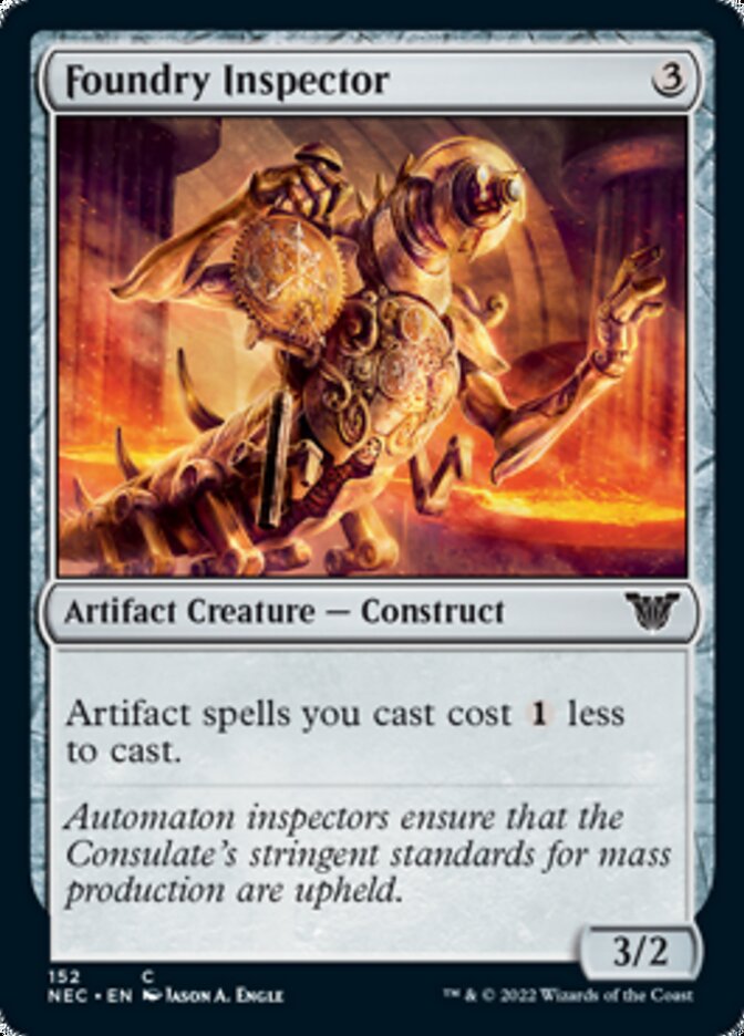 Foundry Inspector [Kamigawa: Neon Dynasty Commander] - Destination Retro