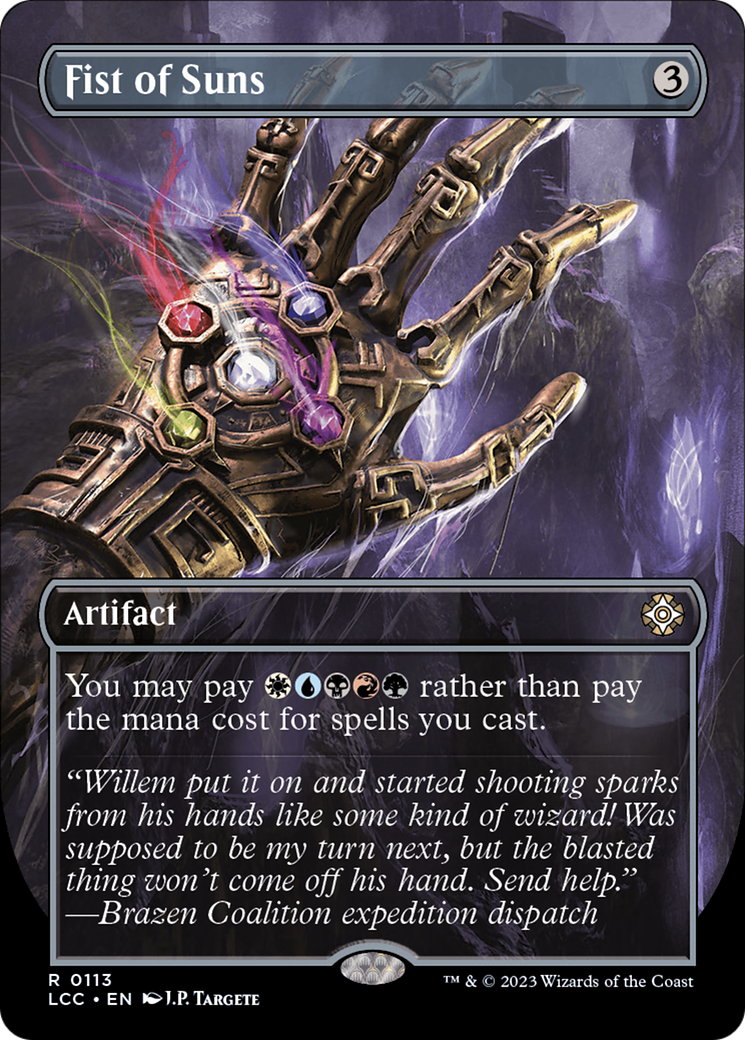 Fist of Suns (Borderless) [The Lost Caverns of Ixalan Commander] - Destination Retro