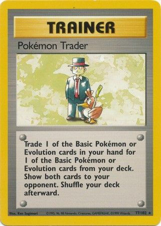 Pokemon Trader (77/102) [Base Set Unlimited] - Destination Retro